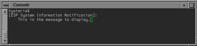 Figure 8-1 Displaying a Message in the Console Window