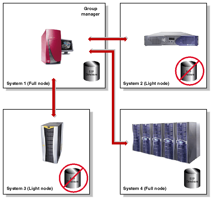 Figure 1-4 Full and Light Nodes