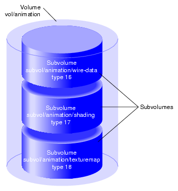 XVM Volume with User-Defined Subvolume Types